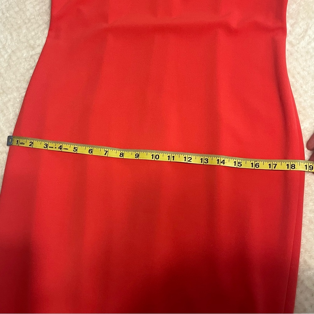 Calvin Klein Ruffled Bell Sleeve Sheath Dress Round Neck Formal Career Like New - Picture 14 of 16
